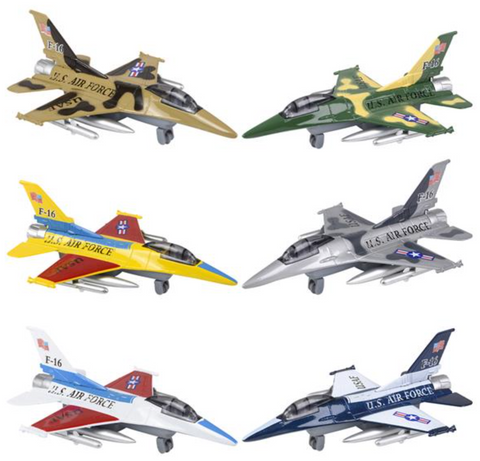 Toy Network 7" Die-Cast F-16 Air Force planes