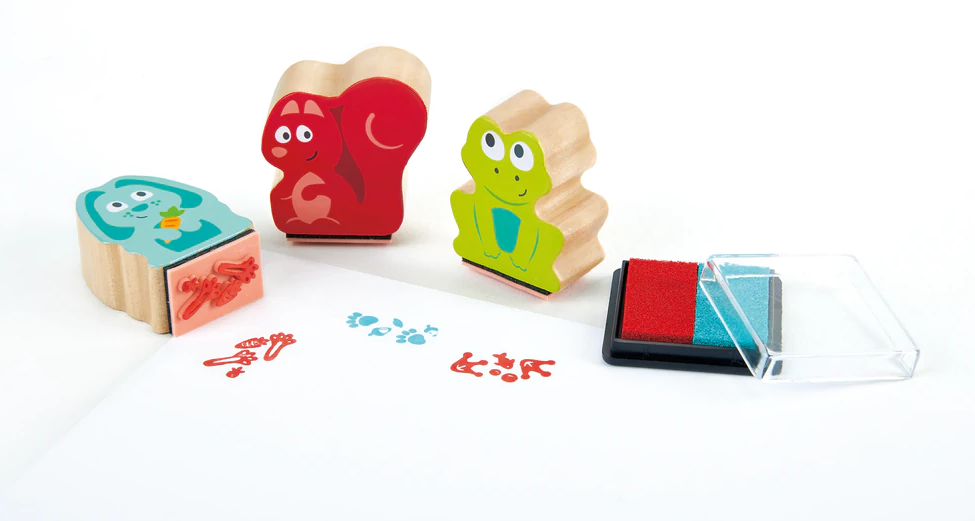 Hape - Pawprint Ink Stamps – RG Natural Babies and Toys