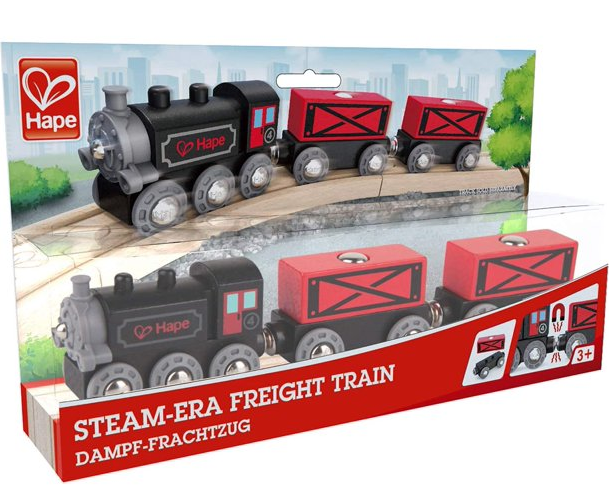 Hape - Steam-era Freight Train – RG Natural Babies and Toys