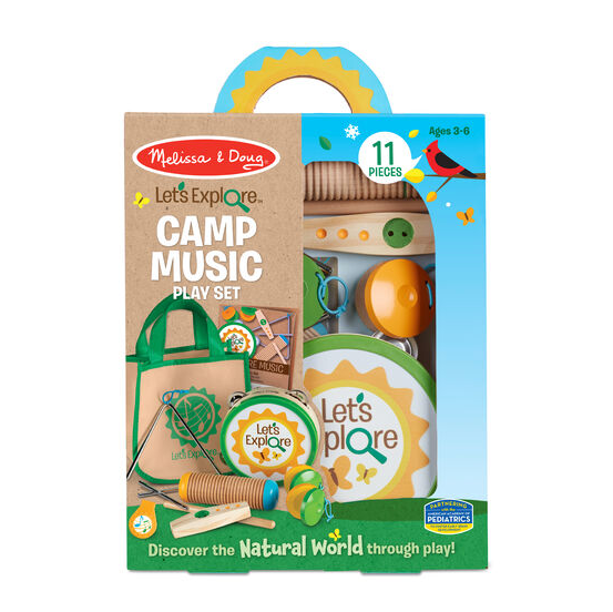 Melissa Doug Let s Explore Camp Music Play Set RG Natural Babies and Toys