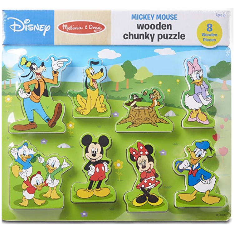 Melissa & Doug - Mickey Mouse Wooden Chunky Puzzle – RG Natural Babies and  Toys