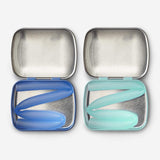 Go sili Silicone Straw Tin - 2Pk Blues