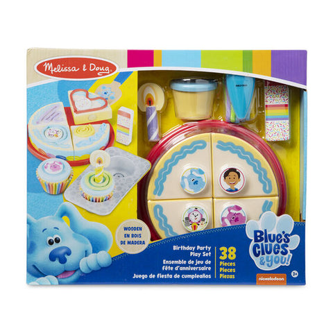 Melissa & Doug - Blues Clues and You - Wooden Birthday Party Play Set