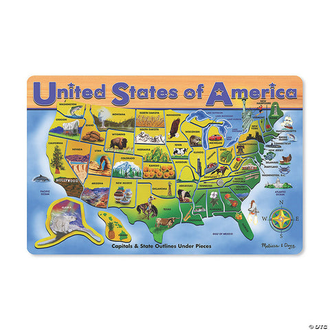 Melissa & Doug - USA Map Jigsaw Puzzle