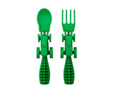 Set of 2 Tractor Utensils: Orange