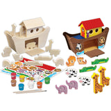 Noah's Ark Wood Paint Set
