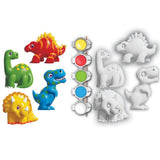 Dinosaur World - 4-Pack Plaster Magnets Paint Kit