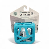 Chew Cube - Silicone Teether Rattle: Yellow