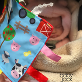 Farm Agriculture Cows Pigs Horses Chickens Baby Tag Crinkle
