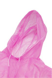 Hooded Pullover Thin Vinyl Rain Poncho - Unisex: ASSORTED / ONE SIZE