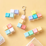 Pastel/Clear LED Tetris  Clicker Keyboard Keycap Keychain : 2. Clear LED