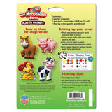 Old MacDonald's Farm - 4-Pack Plaster Magnets Paint Kit