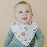Copper Pearl 4 Pack Baby Bandana Bibs - Farmstead