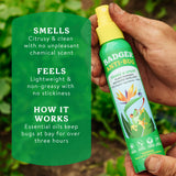 Badger Bug Spray, Mosquito Repellent, Organic & Deet-Free: 4 fl oz Aluminum Bottle