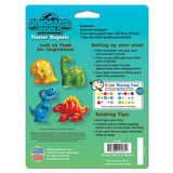 Dinosaur World - 4-Pack Plaster Magnets Paint Kit
