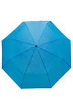 Solid 8-panel 3-fold Manual Compact Umbrella: ASSORTED / ONE SIZE