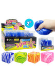 Marbled Cube Putty Filled Squishy - 12 Pcs: ASSORTED / ONE SIZE