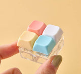 Pastel/Clear LED Tetris  Clicker Keyboard Keycap Keychain : 2. Clear LED