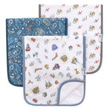 3 Pack Premium Burp Cloths - Wizarding World