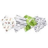 Copper Pearl 4 Pack Baby Bandana Bibs - Noah