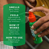Badger Tick Spray, All Natural Tick Repellent, Deet-Free: 4 fl oz Aluminum Bottle