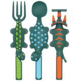 Set of 3 Dino Utensils: Pink