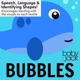 Ocean Fish Crinkle Tag Square 8x8 Baby Teach @ Home Toy