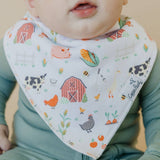 Copper Pearl 4 Pack Baby Bandana Bibs - Farmstead