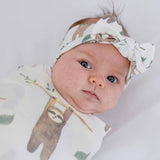 Copper Pearl Knit Swaddle Blanket - Noah