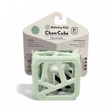 Chew Cube - Silicone Teether Rattle: Yellow