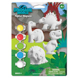 Dinosaur World - 4-Pack Plaster Magnets Paint Kit