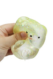 Smiling Bear Glittery Maltose Putty Filled TPR Squishy Toy: ASSORTED