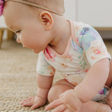Short Sleeve Bodysuit - Bloom: Newborn