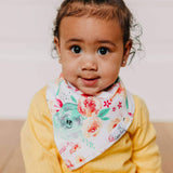 Copper Pearl 4 Pack Baby Bandana Bibs - Bloom