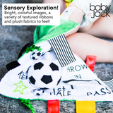 Soccer Ball Baby Learning Lovey Tag Stroller Toy 10" x 10"