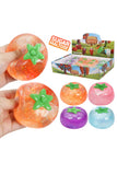 Persimmon Fruit Glittery Maltose Putty Squishy Toy: ASSORTED / ONE SIZE