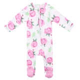 Zip-Up Footie Pajama - Grace: 3-6 Months