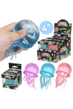 Jellyfish Clear Solid Maltose Putty Filled Squishy - 4 Inch: ASSORTED / ONE SIZE