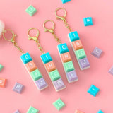 MBTI Keycap DIY Keychain – Customizable Keyboard Charm (Blind Box)