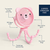 *NEW* Itzy Breeze 3-Speed Stroller Fan™: Pink