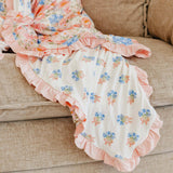 Bamboo Ruffled Three-Layer Quilt - Penelope