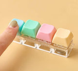Pastel/Clear LED Tetris  Clicker Keyboard Keycap Keychain : 2. Clear LED