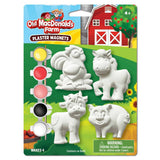 Old MacDonald's Farm - 4-Pack Plaster Magnets Paint Kit