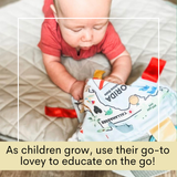 Florida Toy Teaches State Facts Crinkle Tag Square 8"x 8"