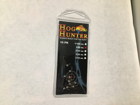 Hog Hunter 1/80 Oz. RHJ Unpainted 10 Pack