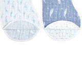 Aden + Anais Organic Muslin Burpy Bibs - Oceanic - 2-pack