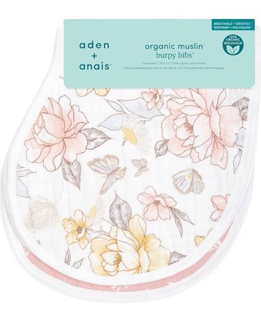 Aden + anais organic Muslin burpy bibs - Earthly