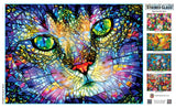 Stained Glass - Purrfect Glass 1000 Piece Jigsaw Puzzle