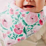 Copper Pearl 4 Pack Baby Bandana Bibs - Bloom