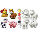 Old MacDonald's Farm - 4-Pack Plaster Magnets Paint Kit